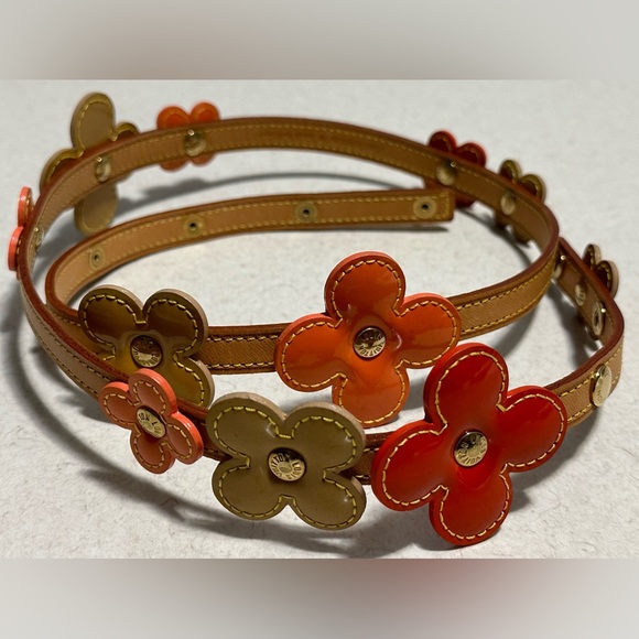 Louis Vuitton Flower Lexington Belt/Bracelet/Choker Vernis Varnished Leather - Picture 1 of 9